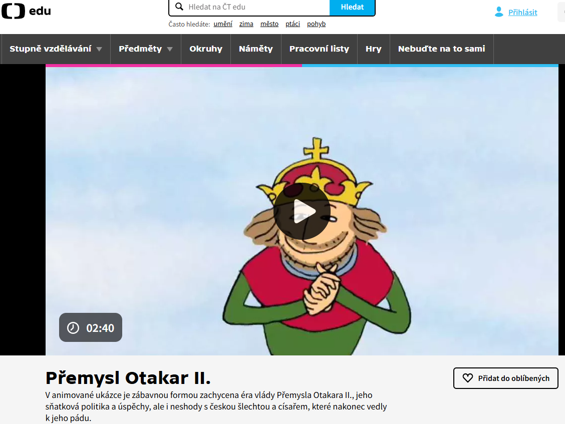 POII. v České televizi