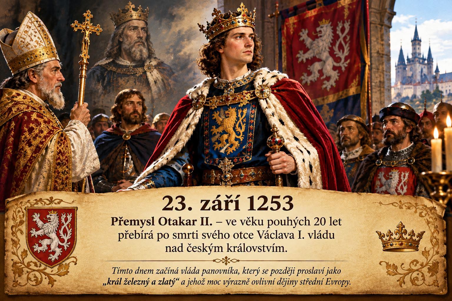 POII. nastupuje na český trůn